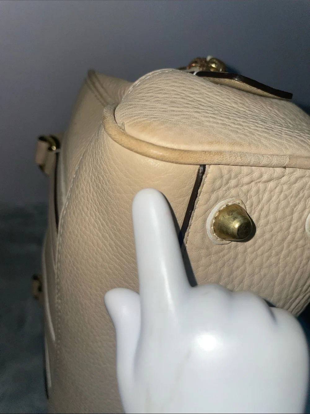 Vintage Coach ‘Hamptons’ Pebbled Leather Satchel